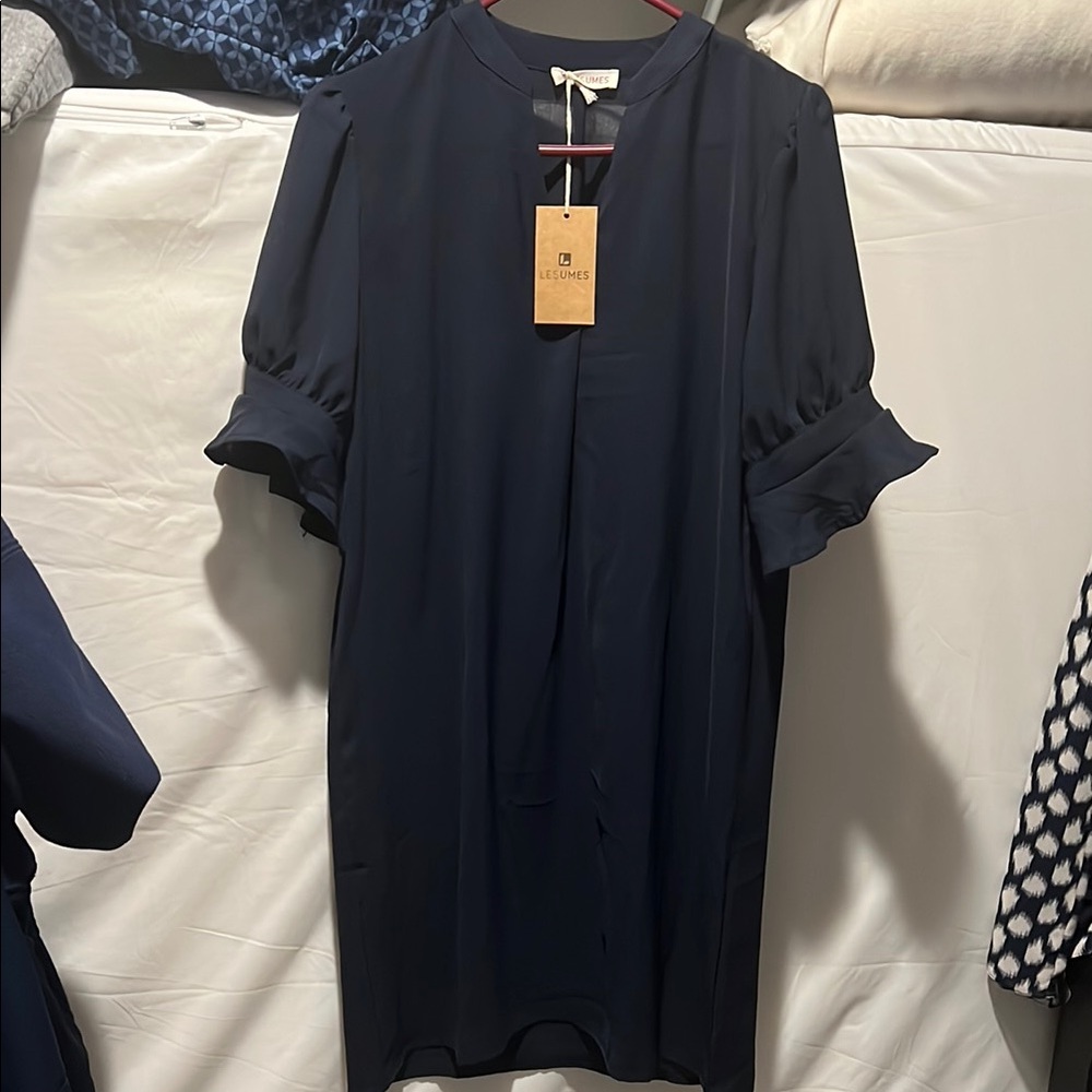 Le Comte Navy Blue Dress